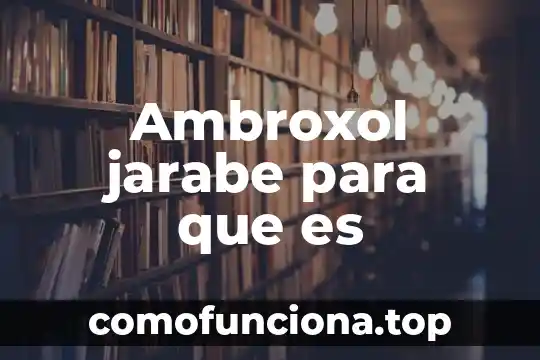 Qué es la historia filosóficamente 5 Ambroxol jarabe para que es