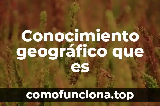 Investigar que es la biomecanica con dibujos 8 Conocimiento geográfico que es