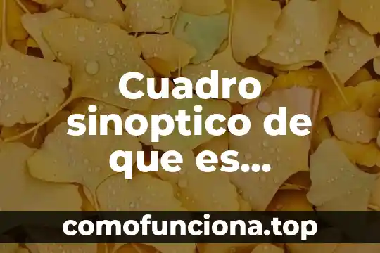 Cuadro sinoptico que es un taller educativo 6 Cuadro sinoptico de que es pasteorizacion