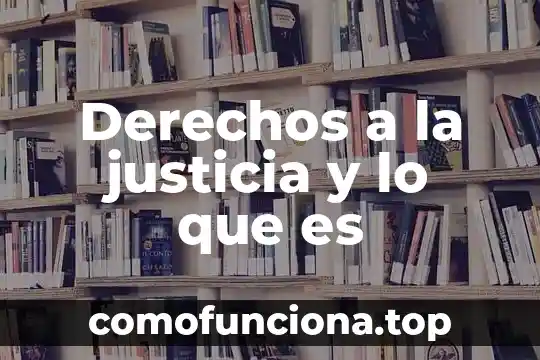 Que es un hermanos con derechos 6 Derechos a la justicia y lo que es