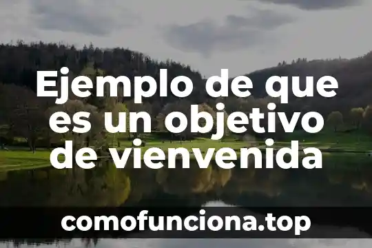 Que es columna arquitectura 4 Ejemplo de que es un objetivo de vienvenida