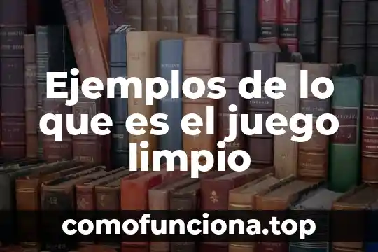Nombre del juego que es como un laberinto 8 Ejemplos de lo que es el juego limpio