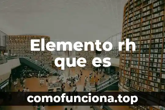 Que es el ansia elemento 6 Elemento rh que es