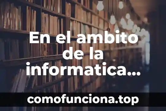 Que significa o que es un multipexados en informatica 3 En el ambito de la informatica que es un programa