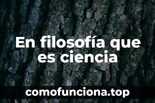 Que es escepticismo segun la filosofia 5 En filosofía que es ciencia