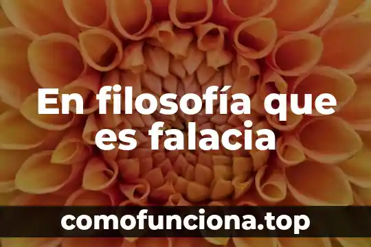 Qué es bondad según la filosofía 3 En filosofía que es falacia