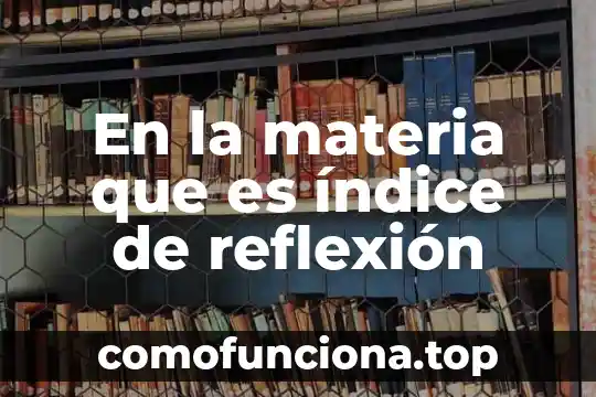 Que es el indice de realidad en la tecnica rorschach 3 En la materia que es índice de reflexión