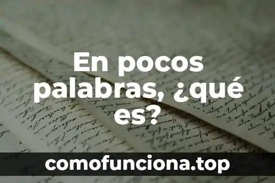 Que es una nube de palabras 5 En pocos palabras, ¿qué es?