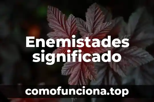Que es everfescencia significado 3 Enemistades significado