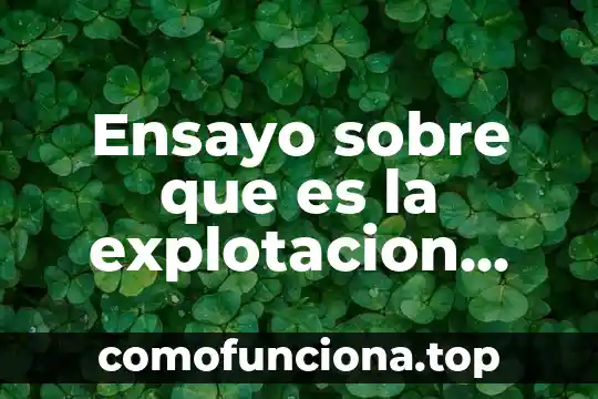 Abstracción expresiva que es 6 Ensayo sobre que es la explotacion infantil