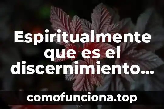Que es ser entendido segun la biblia 6 Espiritualmente que es el discernimiento de espiritus según la biblia