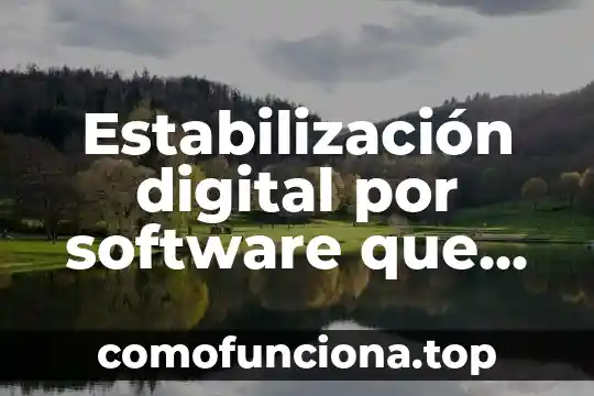 Que es ser trafficker digital sueldo 7 Estabilización digital por software que es