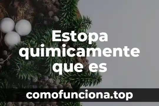 Que es la mantequilla quimicamente 3 Estopa quimicamente que es