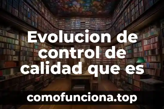 Que es evolucion concepto 4 Evolucion de control de calidad que es