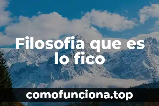 Qué es un accidente en filosofía 4 Filosofia que es lo fico