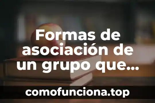 Que es la asociacion americana de terapia fisica 8 Formas de asociación de un grupo que es