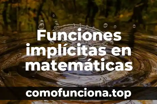 Qué es quilates concepto matemáticas 4 Funciones implícitas en matemáticas