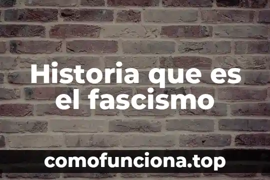 Que es declaraciones en historia 5 Historia que es el fascismo