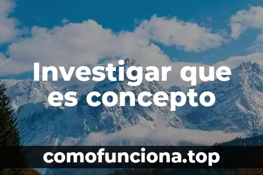 Qué es concepto de divitación 3 Investigar que es concepto