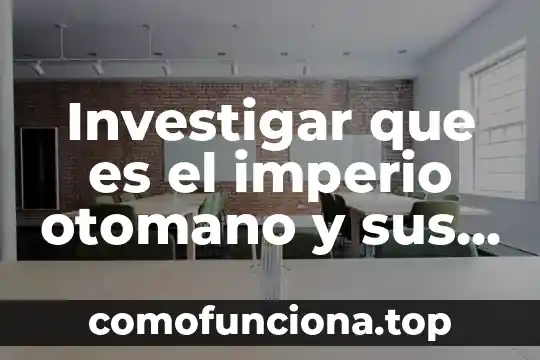 Que es una directriz matematicas 8 Investigar que es el imperio otomano y sus principales características