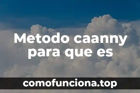 Método de Newton-Raphson que es 3 Metodo caanny para que es