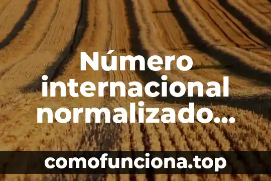 Que es la consolidacion de datos geograficos en 3d 3 Número internacional normalizado del libro que es
