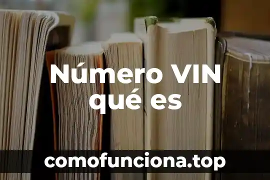 Qué es el número interbancario 3 Número VIN qué es