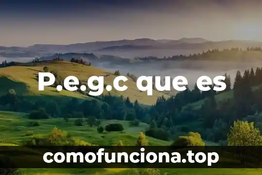 Que es la cultura academica 7 P.e.g.c que es