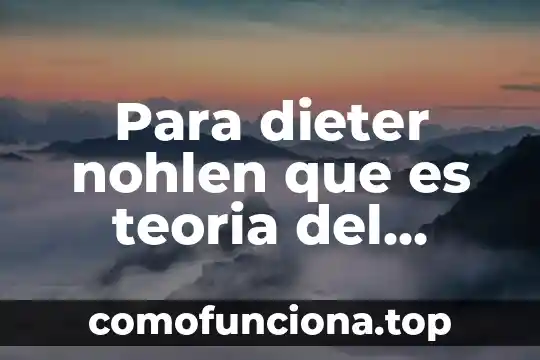 Que es la justicia como fin del derecho 5 Para dieter nohlen que es teoria del derecho