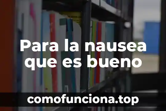 Que es lo bueno de la cultura tradicional 7 Para la nausea que es bueno