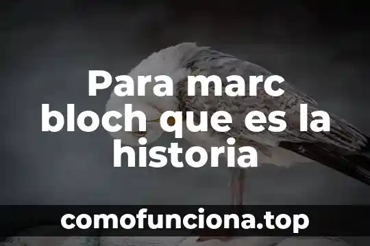 Que es huelga en historia 4 Para marc bloch que es la historia