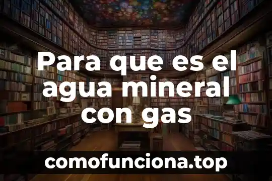 Que es irrigacion agua 3 Para que es el agua mineral con gas