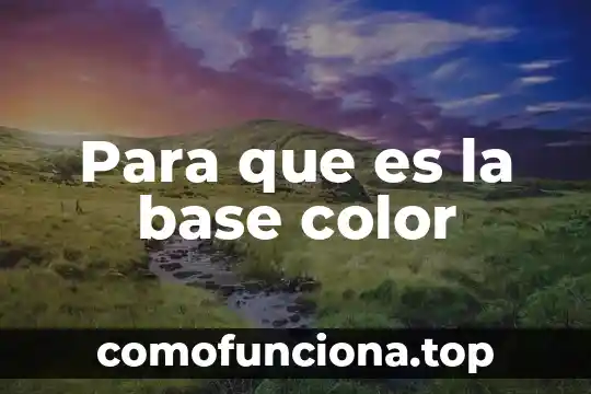 Que es el color caso del buhuo 4 Para que es la base color