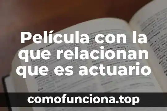Historia de un cazador que es pelicula 4 Película con la que relacionan que es actuario