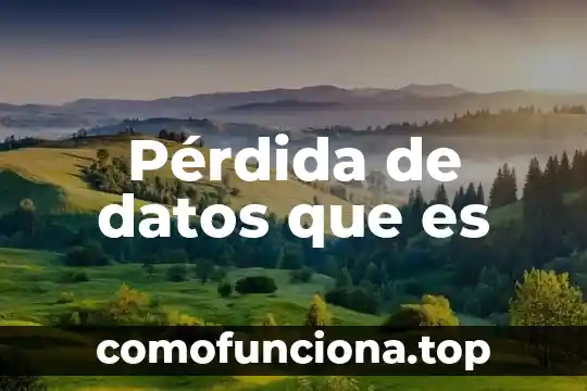 Que es una encuesta como se concentran los datos 5 Pérdida de datos que es