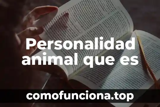Qué es wasp en animal 3 Personalidad animal que es