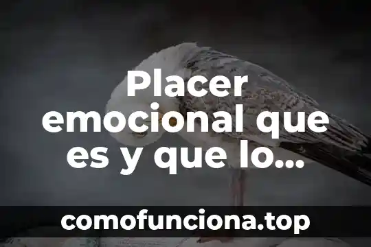 Qué es un cambio físico y un cambio emocional 5 Placer emocional que es y que lo genera