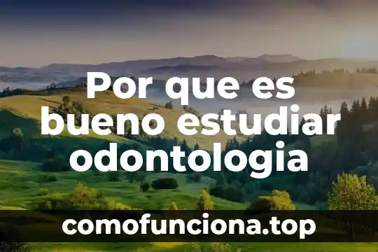 Por que es bueno hacer tesis 7 Por que es bueno estudiar odontologia