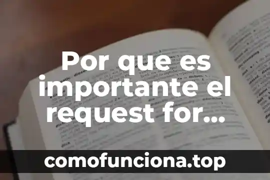Por que es importante e apendizaje en el ser 4 Por que es importante el request for comments