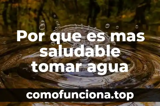 Qué es mejor tomar la metformina 4 Por que es mas saludable tomar agua