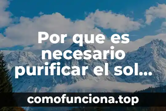 Que es un saludo al sol 5 Por que es necesario purificar el sol de hierro