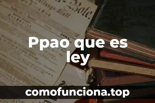Que es la ley de planeación general de la república 6 Ppao que es ley