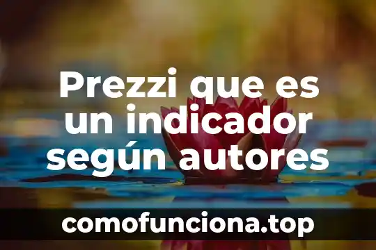 Que es el quinto sol de teotihuacan prezzi 3 Prezzi que es un indicador según autores