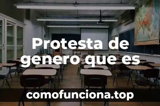 Que es una cultura cientifica 7 Protesta de genero que es