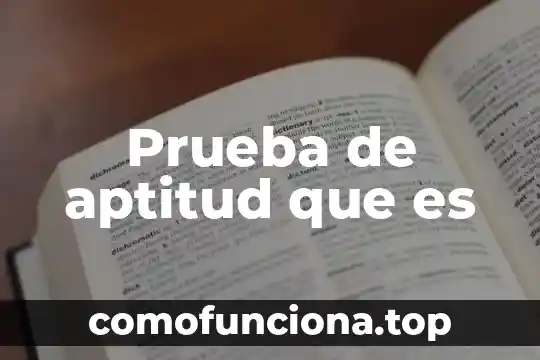 Qué es la aptitud física concepto 7 Prueba de aptitud que es