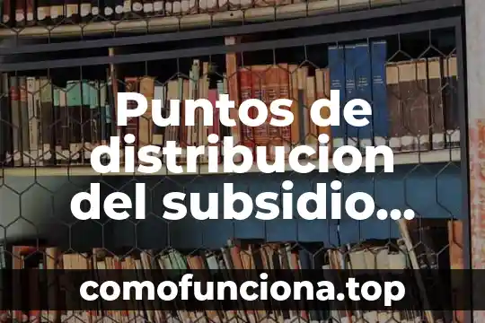 Que es un congreso deportivo y sus puntos 3 Puntos de distribucion del subsidio que es