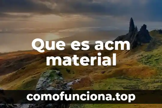 Que es la teoria del color historia 7 Que es acm material