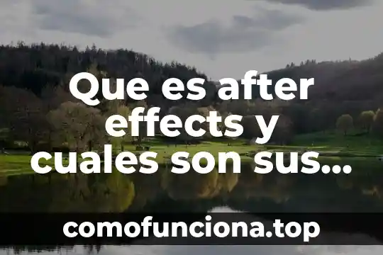 Qué es una expresión algebraica y cuáles son sus elementos 6 Que es after effects y cuales son sus usos y