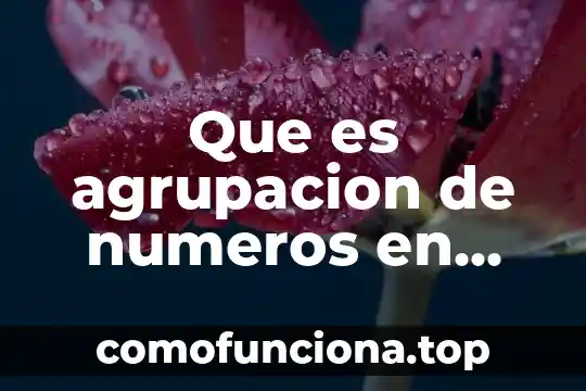 Que es operaciones con numeros imaginarios y complejos 8 Que es agrupacion de numeros en suma