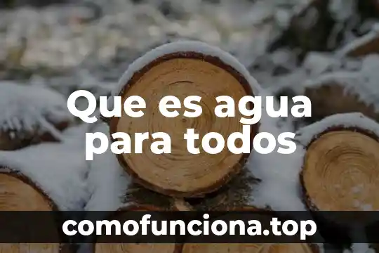 Agua purificada definición 6 Que es agua para todos